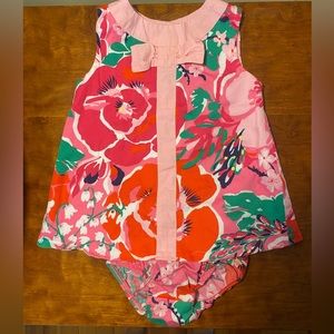 EUC Lilly Pulitzer 3-6m Floral Romper set
